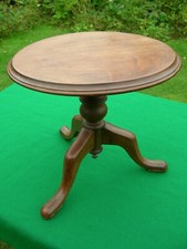 Table ronde miniature acajou