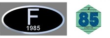 vignette 1985 + adhésif F