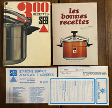Lot de 2 Livres Cuisine Les 300 Recettes / Les Bonnes Recettes SEB Vintage 🥘