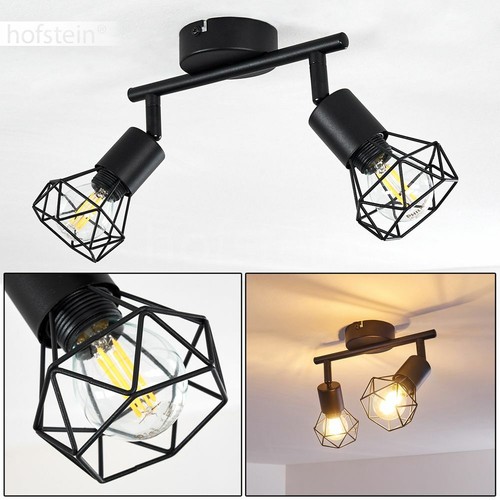 Plafonnier noir lustre lampe - plafonnier,