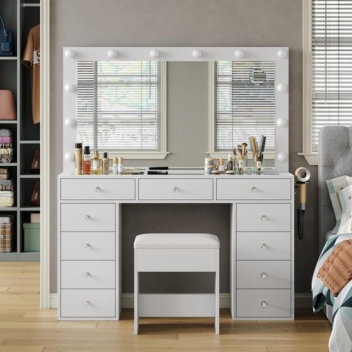 Coiffeuse avec miroir - miroir, 11