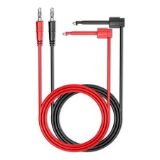 Lot de 2 fiches bananes de 4 mm vers crochet de test, câbles de mesure, câble...