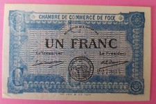 NECESSITE 1 FRANC CHAMBRE DE