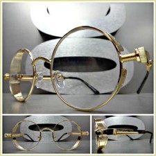 Lunettes De Vue Ronde En Or