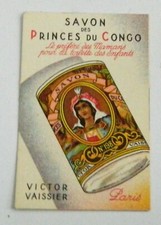 ancienne carte parfumée Savon des Princes du Congo VAISSIER
