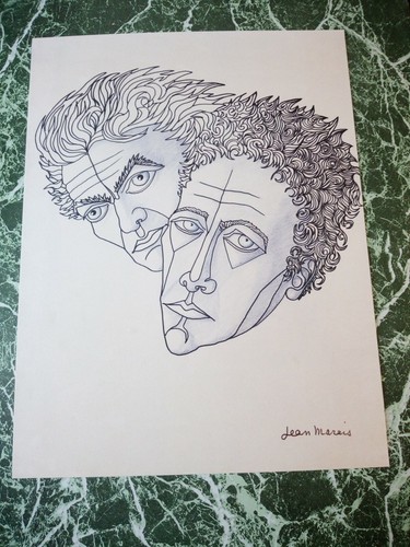 Jean marais lithographie - jean,