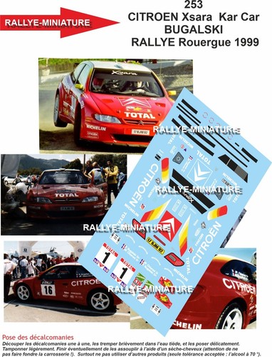 Decals ref 0253 - decals, citroen