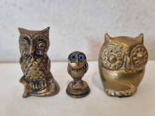 Lot hibou chouette bronze - de,