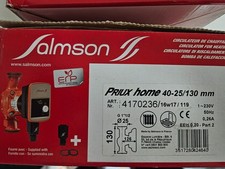Pompe de Circulation SALMSON Priux Home 40-25 / 130mm pour Système de Chauffage