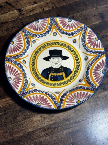 Antique henriot quimper - antique, round