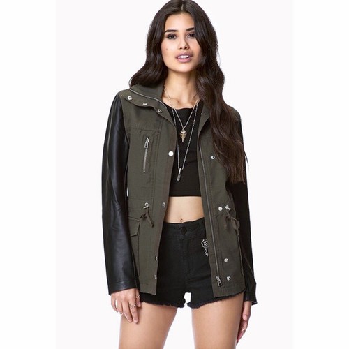 Forever utility jacket sz - forever,