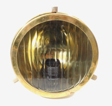 Ancien phare en laiton prémonté en lampe