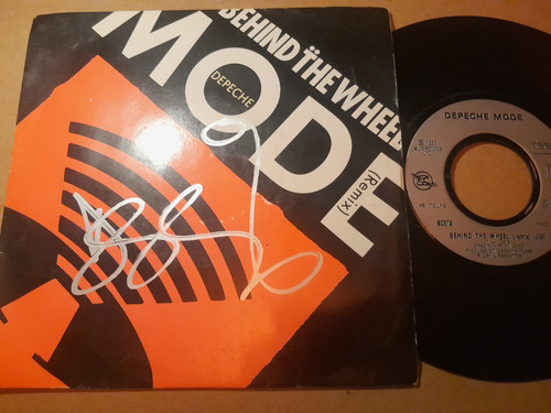 Depeche mode autograph behind - mode,