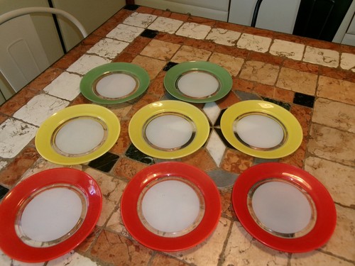 Lot assiettes à dessert - à,