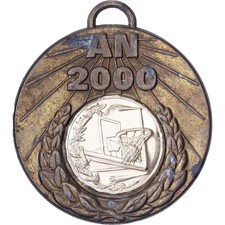 [#399988] France, Médaille, Sport, Basket-ball, 2000, Métal, VF(30-35)