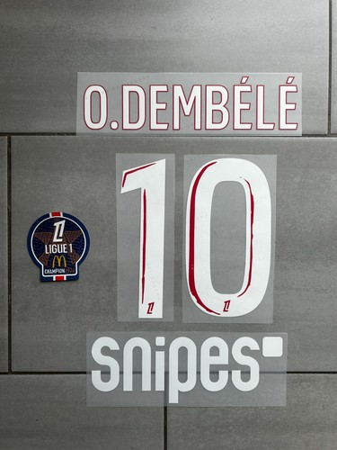 Flocage dembele 10 - flocage, psg