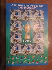 Feuillet Neuf Coupe Du Monde De Rugby 1999 N°26