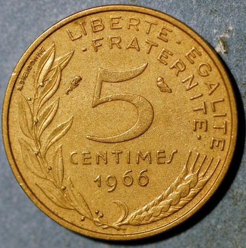 France centimes 1966 - centimes, 933