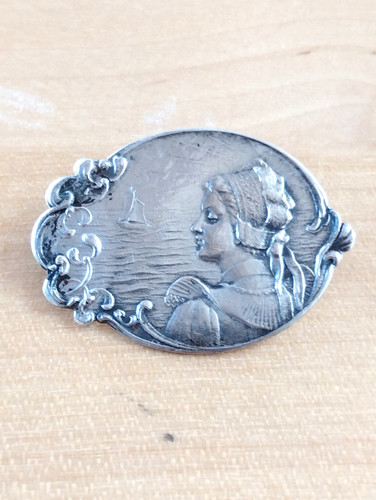 Broche argent massif français - argent,