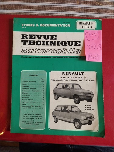 Revue technique renault - technique, 5