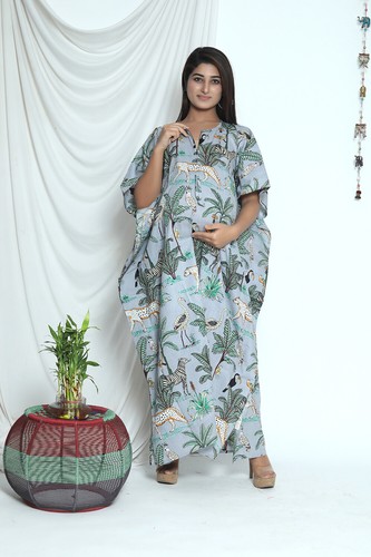 Indien maternité caftan gris - indien,