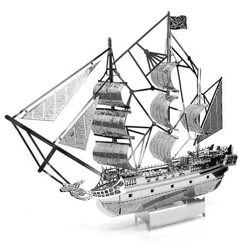 Noir perle bateau pirate - pirate, 3d