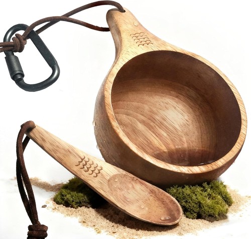 Nordic kuksa 12oz wooden mug - kuksa,
