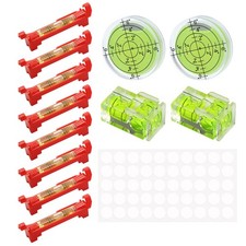 12 Pièces Set Niveau a Bulle Niveau à Ficelle de Précision Mini Niveau à Bull...