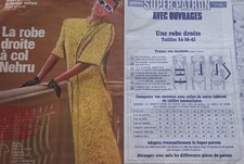 PATRON ROBE DROITE COL NEHRU