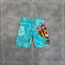 Short Christian Audigier Surf Style Tattoo Y2K Board pour homme taille 33