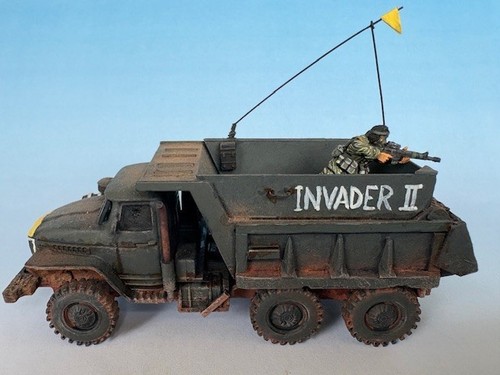 28mm maquette gun truck guerre - maquette,