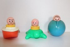Fisher Price : jouet de bain vintage, la famille flottante (floating family). 