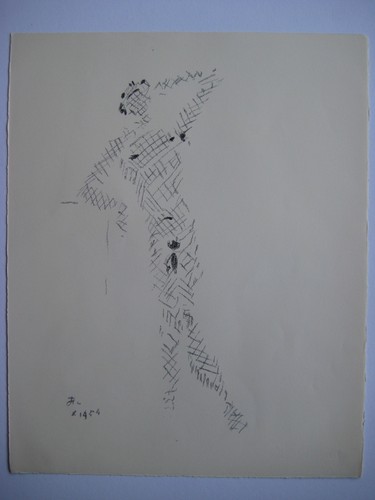 Cocteau jean lithographie 1955 - cocteau,