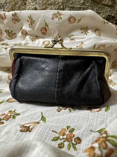 Porte monnaie vintage cuir - porte-monnaie,