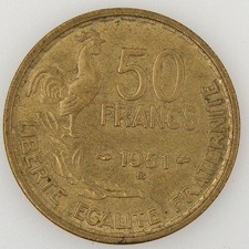 France, Guiraud, 50 Francs 1951 B, SUP/SPL, KM#918.2 Modernes Fran�aises 50 Fra