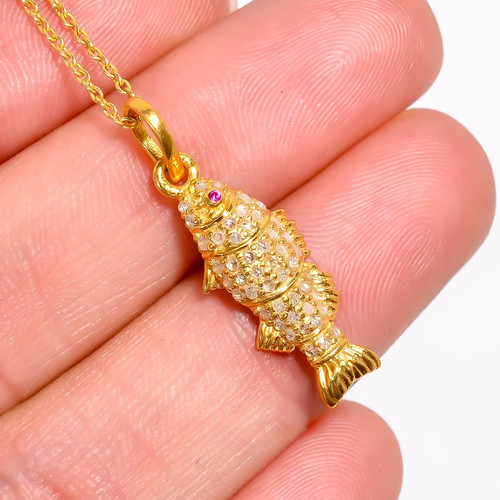 Pendentif amulette poisson - amulette,