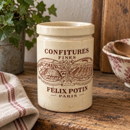 Pot ancien patiné faïence - ancien, en