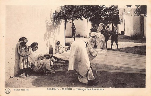 Maroc tissage burnous - maroc,