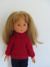 DERNIER vetement pour poupée  les cheries 33 cm pull col roulé  NEUF fait main