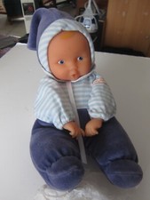 poupon poupée COROLLE doudou Babipouce corps BLEU RAYE 2002 de collection