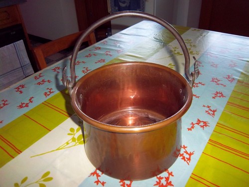Ancien chaudron cuivre - ancien,