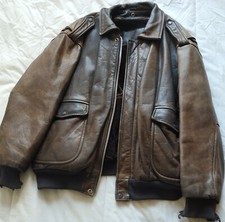 blouson cuir bombers style aviateur pilote vintage leather