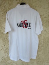 Polo SERGE BLANCO blanc QUINZE 15 Piment manches courtes rugby shirt coton XL