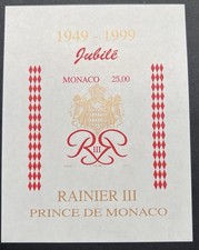BLOC FEUILLET MONACO NON