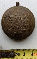VIT 1914  1918 briquet de tranchée rond avion emblème Anglais Dieu et mon droit 