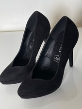 Escarpins talon aiguille Texto. Nubuck. Taille 35. Noir. Quasi neuf.