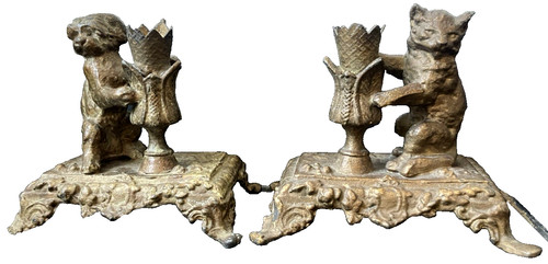 Ancienne paire chandeliers - ancienne,