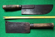 Ancienne feuille  & couperet