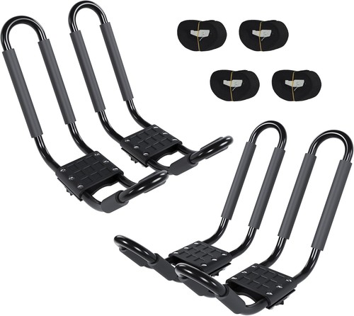 Bar roof rack kayak carrier - j-bar,