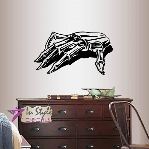 Vinyl decal robot robotic hand - robot,